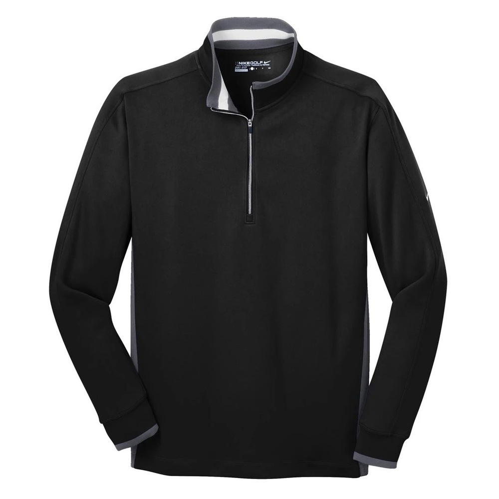 Nike Golf 1/4 Zip Pullover Black Grey Men’s Size M